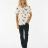 Ripcurl Chemise Manches Courtes Rip Curl PARTY PACK S/S SHIRT - Bone