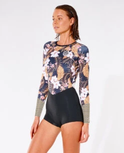 Shorty Ripcurl GBOMB BOYLEG Manches Longues - Black/Gold