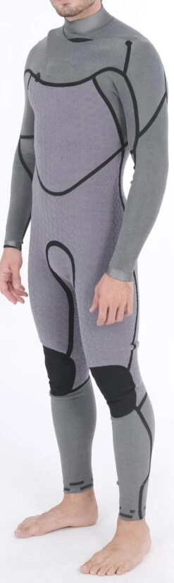 Combinaison Hurley ADVANTAGE MAX 4/3+ Chest Zip - Black -Vêtements D'eau 27