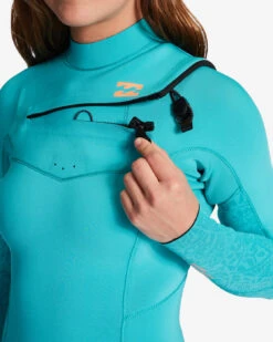 Combinaison De Surf Zip Poitrine Billabong 4/3mm Synergy - TURQ NOMAD -Vêtements D'eau 403 SYNERGY CZ FULL 0 271196 1