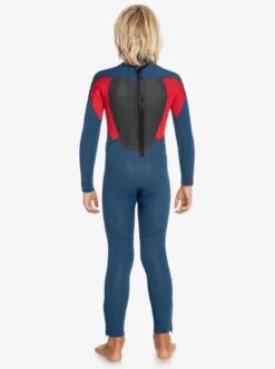 Combinaison Quiksilver Junior 5/4 Prologue Back Zip - INSIGNIA/HIGH RISK -Vêtements D'eau 43 PRO KID BZ K 0 251618 1