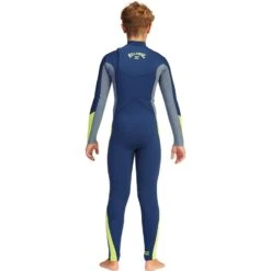 Combinaison Billabong Furnace Absolute 5/4 Junior Chest Zip - Navy -Vêtements D'eau 504 BOYS ABSOLUTE CZ FULL 0 229744 1