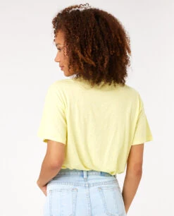 T-shirt à Manches Courtes Ripcurl Afterglow - Light Yellow -Vêtements D'eau AFTERGLOW TEE 0 269701 1