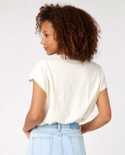 Ripcurl T-shirt à Manches Courtes Rip Curl Bella Palm - Bone -Vêtements D'eau BELLA PALM TEE 0 269702 1