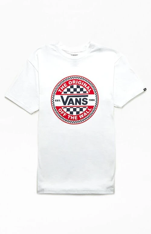 T-shirt VANS CIRCLE CHECKER LS TEE - WHITE 3 T-shirt VANS CIRCLE CHECKER LS TEE - WHITE – Image 3