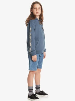 Sweat à Capuche Quiksilver Colour Flow - Bering Sea -Vêtements D'eau COLOR FLOW HOOD YOUTH 0 271886