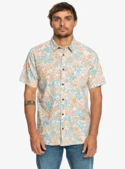 Chemise Manches Courtes Pour Homme Quiksilver Surfadelica - Birch
