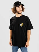T SHIRT VANS CLASSIC MINI DUAL PALM II SS - Black/golden Yellow