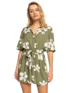 Combishort Pour Femme Roxy Real Yesterday - Loden Green