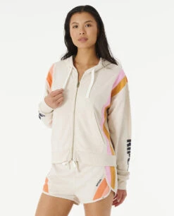 Sweat Zippé Ripcurl Day Break - Oatmeal Marle -Vêtements D'eau DAY BREAK ZIP THRU 0 258717