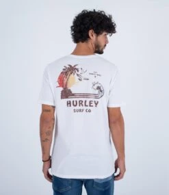 T-shirt Manche Courte Hurley Everyday Island Party - White -Vêtements D'eau EVD ISLAND PARTY SS 0 275017 1