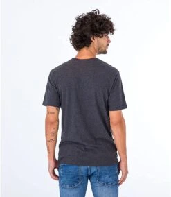 T-shirt HURLEY EVD LABEL SS - Black Heather -Vêtements D'eau EVD LABEL SS 0 262559 1