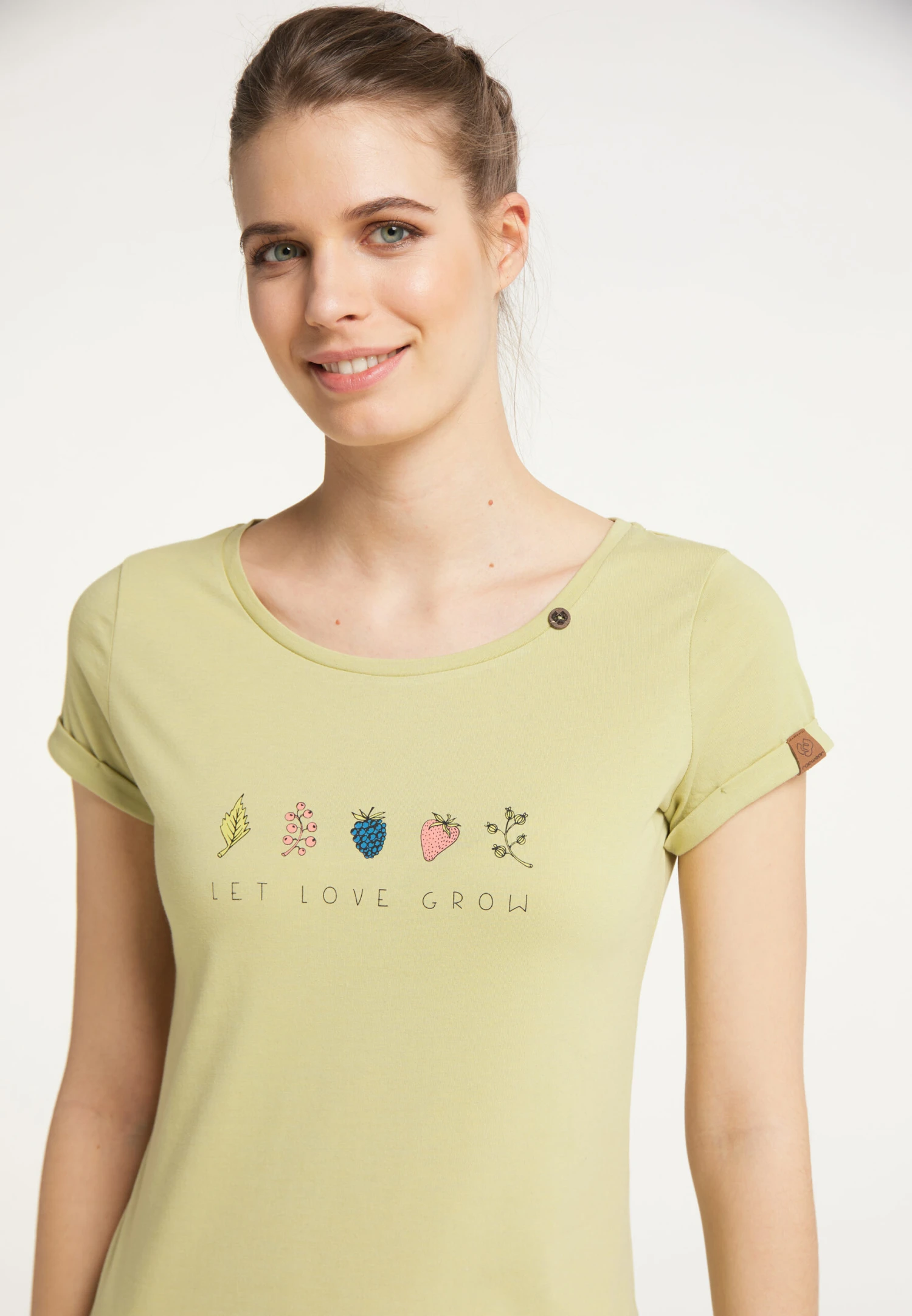 T-Shirt Ragwear FLORAH PRINT ORGANIC - LIGHT GREEN 2 T-Shirt Ragwear FLORAH PRINT ORGANIC - LIGHT GREEN – Image 2