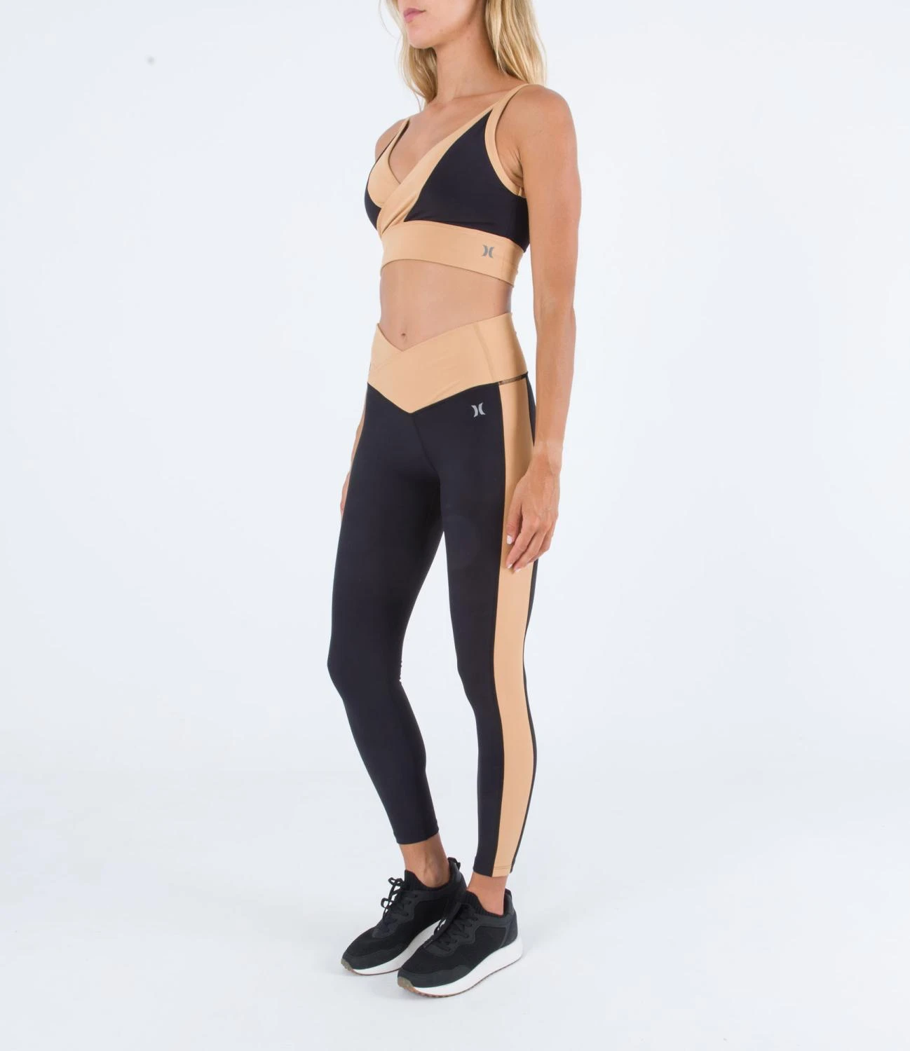 Legging Hurley H2O Dri V-shaped Colorblock - Caviar 2 Legging Hurley H2O Dri V-shaped Colorblock - Caviar – Image 2