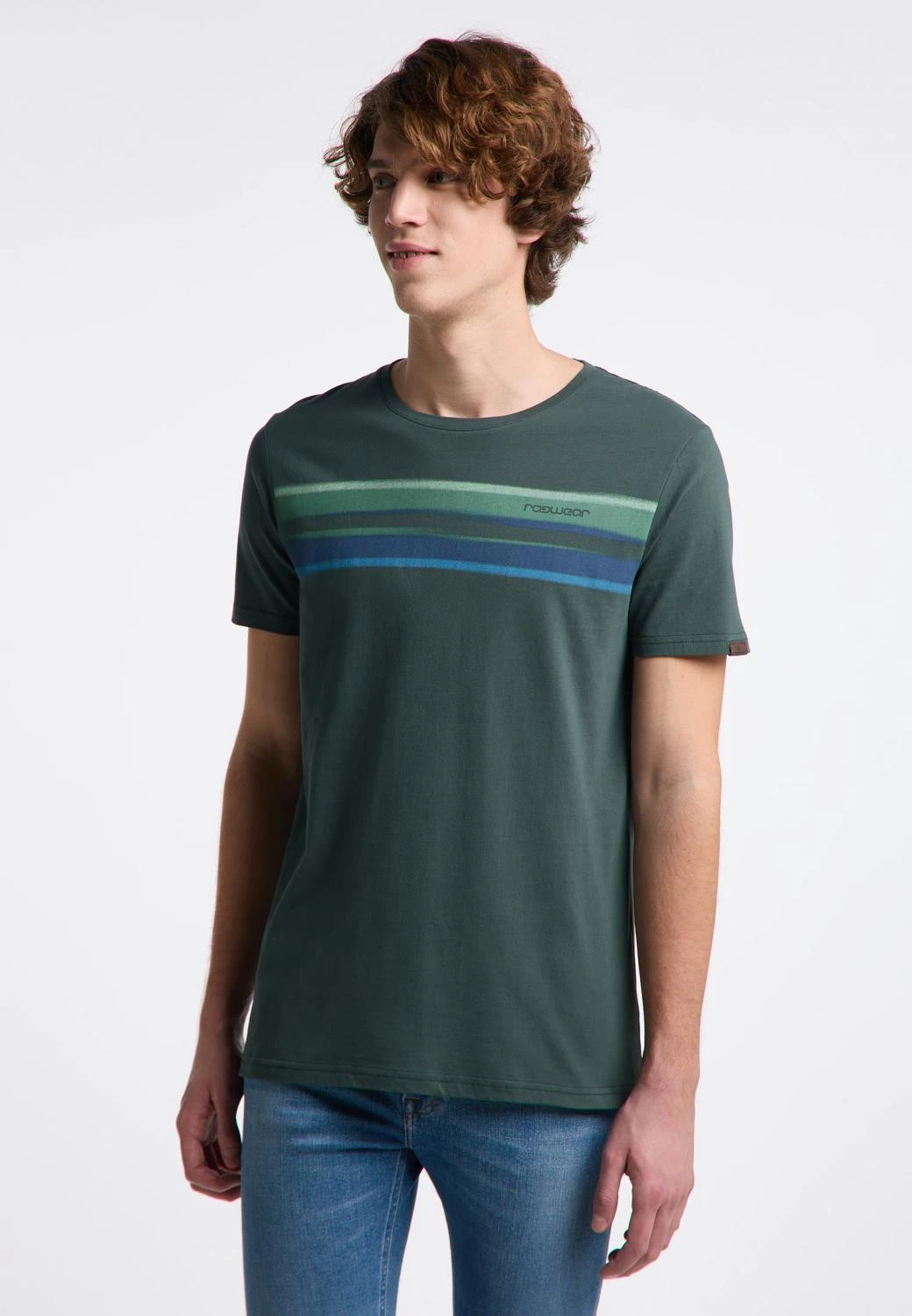 T-shirt Ragwear HAKE ORGANIC GOTS - Dark Green 2 T-shirt Ragwear HAKE ORGANIC GOTS - Dark Green – Image 2