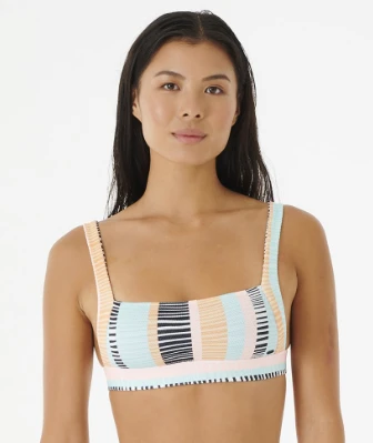 Ripcurl Haut De Bikini Rip Curl Crop Top Ripple Effect - Black 1 Ripcurl Haut De Bikini Rip Curl Crop Top Ripple Effect - Black