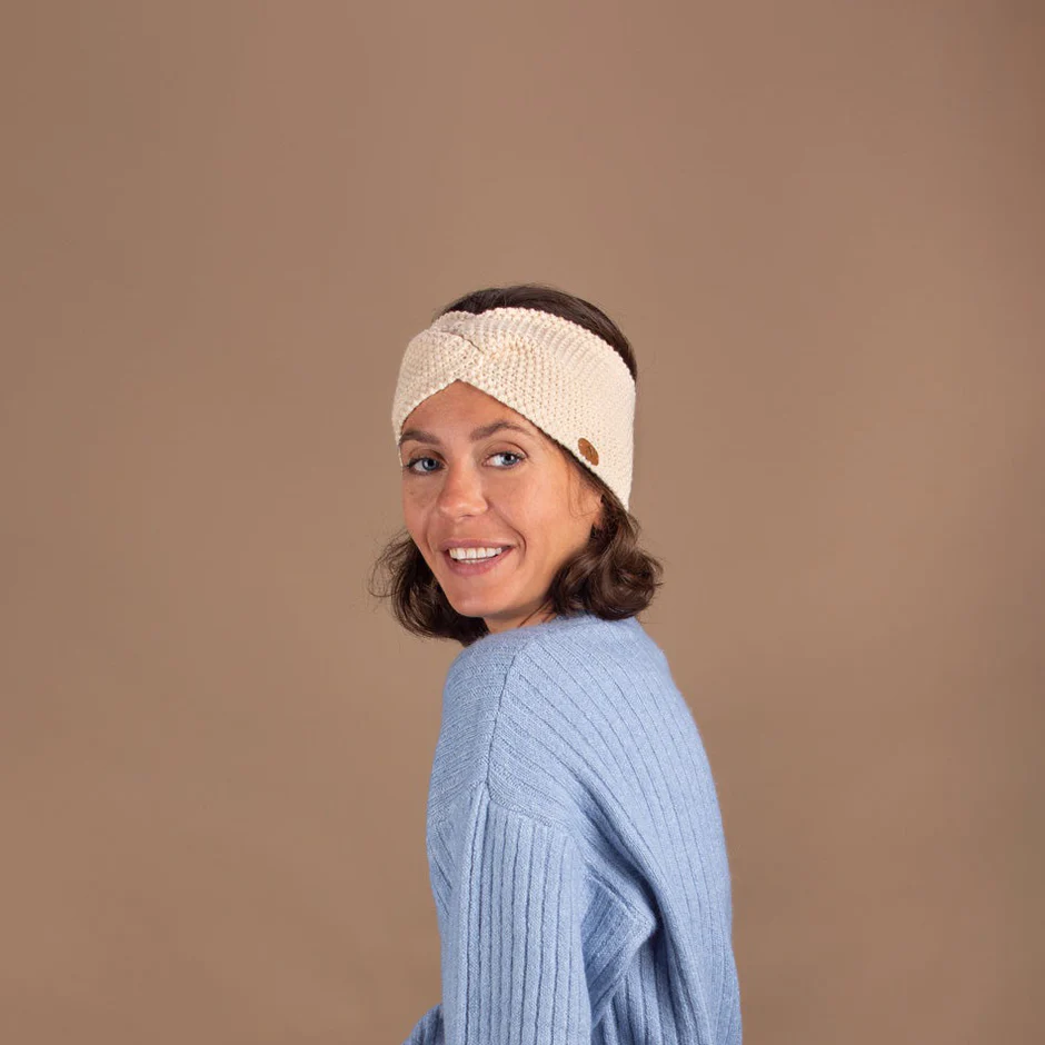 Cabaïa Bandeau Polaire Cabaia MIMOSA - Crème 2 Cabaïa Bandeau Polaire Cabaia MIMOSA - Crème – Image 2