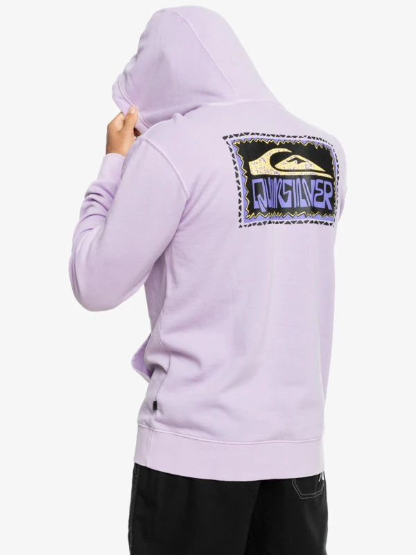Sweat à Capuche Quiksilver Neon Slab - Pastel Lilac 3 Sweat à Capuche Quiksilver Neon Slab - Pastel Lilac – Image 3