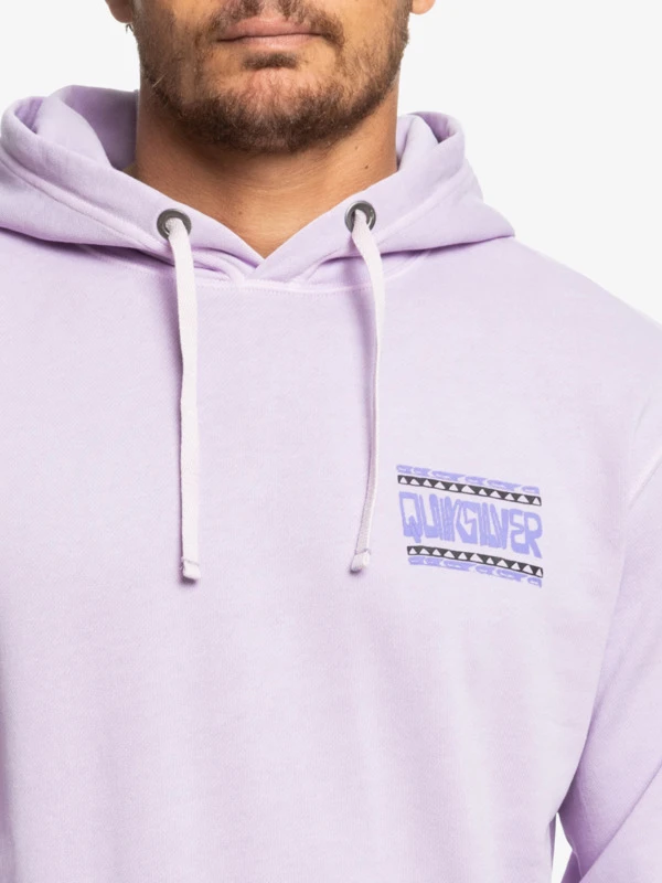 Sweat à Capuche Quiksilver Neon Slab - Pastel Lilac 2 Sweat à Capuche Quiksilver Neon Slab - Pastel Lilac – Image 2