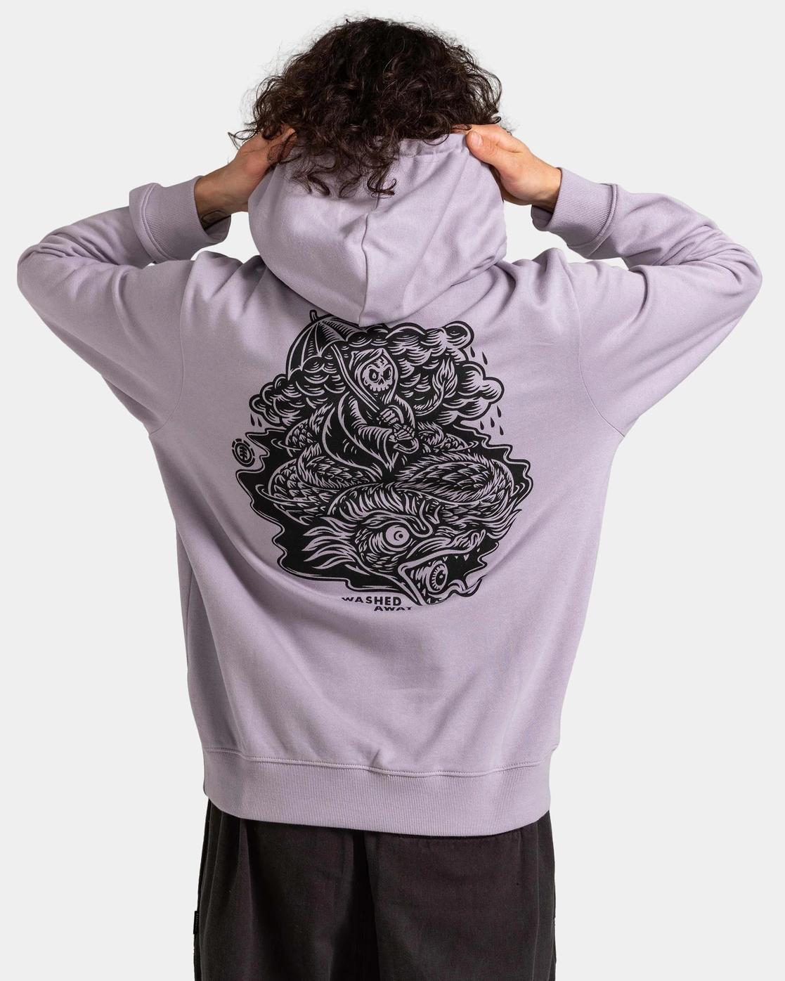 SWEAT À CAPUCHE Element PASSENGER HOOD- LAVENDER GRAY 3 SWEAT À CAPUCHE Element PASSENGER HOOD- LAVENDER GRAY – Image 3