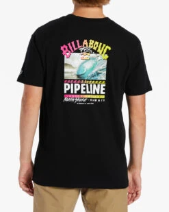 T-shirt Pour Homme Billabong Pipeline Poster - Black -Vêtements D'eau PIPELINE AFFICHE SS 0 271405 1