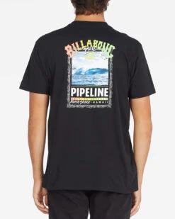 T-Shirt Billabong PIPELINE POSTER SS - BLACK -Vêtements D'eau PIPELINE POSTER SS 0 251085 1