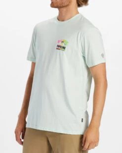 T-shirt Pour Homme Billabong Pipeline - Seaglass -Vêtements D'eau PIPELINE SS 0 271408