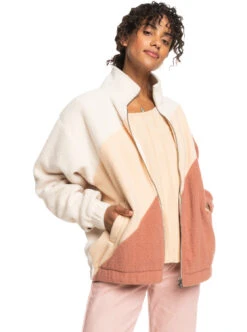 Polaire Zippée Roxy COUNT THE REASONS - Tapioca