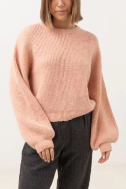 Pull Rhythm SOMERSET KNIT JUMPER - Rose Poussiéreux