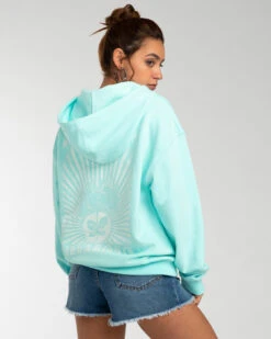 Sweat à Capuche Billabong Pour Femme Radiate Love - PURE AQUA -Vêtements D'eau RADIATE LOVE 0 268967 1