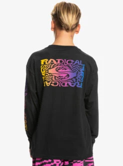 T-shirt Manches Longues Quiksilver Radical Flag - Black -Vêtements D'eau RADICAL FLAG LS YTH 0 271901 1