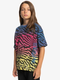 T-shirt Quiksilver RADICAL TIMES - Pink Glo Radical Times 231 -Vêtements D'eau RADICAL TIMES SS T YOUTH 0 271890