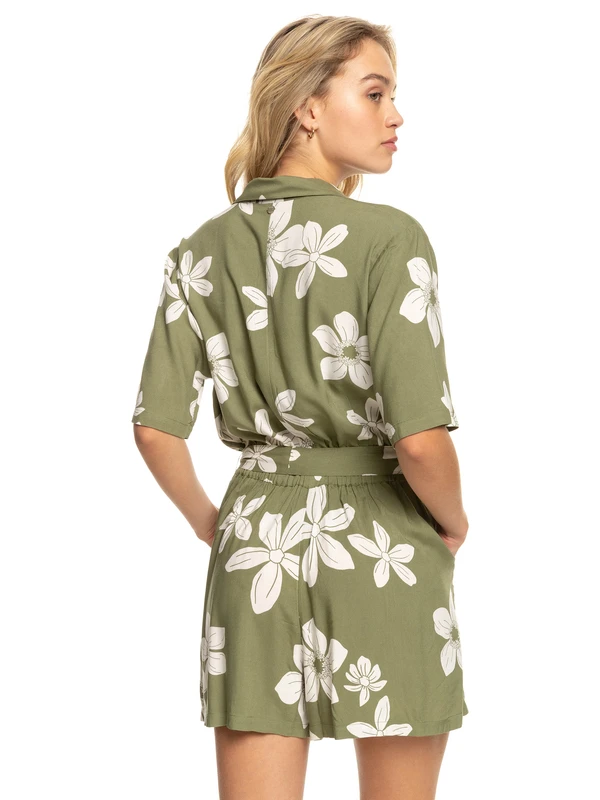 Combishort Pour Femme Roxy Real Yesterday - Loden Green 3 Combishort Pour Femme Roxy Real Yesterday - Loden Green – Image 3