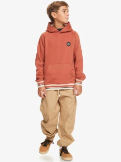Sweat à Capuche Quiksilver Return To School - Baked Clay -Vêtements D'eau RETURN TO SCHOOL HOOD YOUTH 0 281505