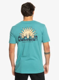 T-shirt Pour Homme Quiksilver Rise & Shine - Brittany Blue -Vêtements D'eau RISE SHINE SS 0 271173 1