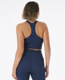 Ripcurl Brassière De Sport Rip Curl Run Swim Surf Dunes - Navy -Vêtements D'eau RSS DUNES CROP 0 258730 1