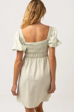 Robe Rhythm MASY CHECK - Sage -Vêtements D'eau Robe Rhythm MASY CHECK Sage 0 273825 2