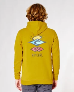 Ripcurl Sweat à Capuche SEARCH ICON HOOD - Vintage Yellow -Vêtements D'eau SEARCH ICON HOOD 0 258671 1