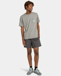 SHORT TAILLE ÉLASTIQUE Element VALLEY TWILL - OFF BLACK