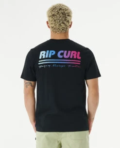 T-shirt à Manches Courtes Ripcurl Surf Revival Decal - Black -Vêtements D'eau SURF REVIVAL DECAL TEE 0 258668 1