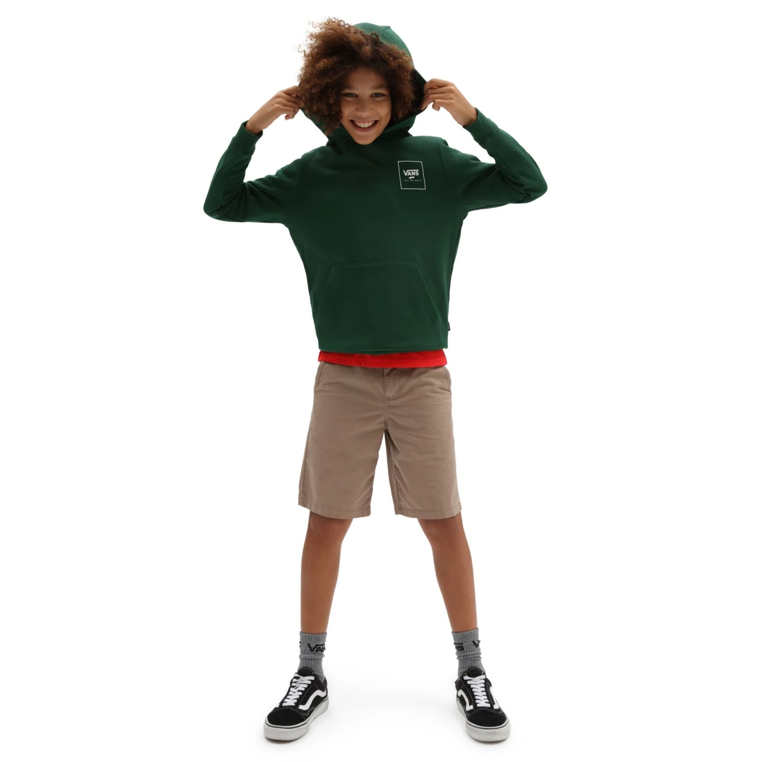 SWEAT À CAPUCHE VANS PRINT BOX BACK GARÇON - Vert 1 SWEAT À CAPUCHE VANS PRINT BOX BACK GARÇON - Vert