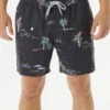 Ripcurl Short De Bain Rip Curl Volley Party Pack 16" - Washed Black