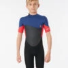 Shorty Ripcurl Omega Junior 1.5mm Manches Courtes - Neon Red