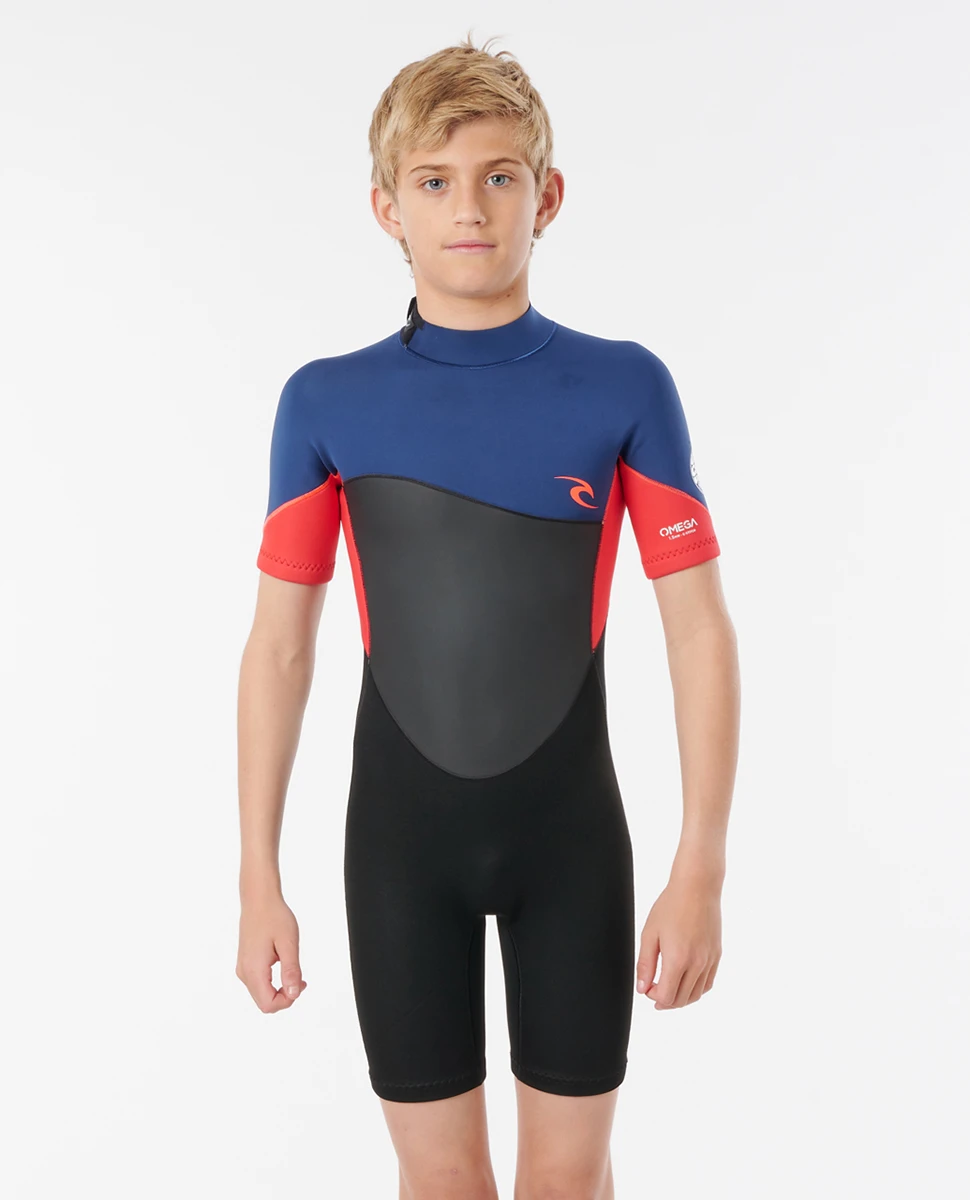 Shorty Ripcurl Omega Junior 1.5mm Manches Courtes - Neon Red 1 Shorty Ripcurl Omega Junior 1.5mm Manches Courtes - Neon Red