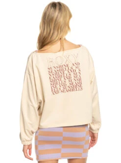 Sweat ROXY NEXT ST CREW - Tapioca -Vêtements D'eau Sweat ROXY NEXT ST CREW Tapioca 0 270246 2