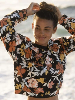 Sweat Roxy OFF TO THE BEACH J OTLR - ANTHRACITE ISLAND VIBES