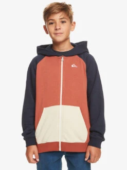 Sweat Zippé Quiksilver EASY DAY - Baked Clay
