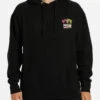 Sweat à Capuche Pour Homme Billabong Pipeline Poster - Black
