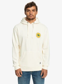 Sweat à Capuche Pour Homme Quiksilver Planet Positive - Birch