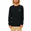Ripcurl Sweat à Col Rond Rip Curl RE ENTRY CREW - Noir